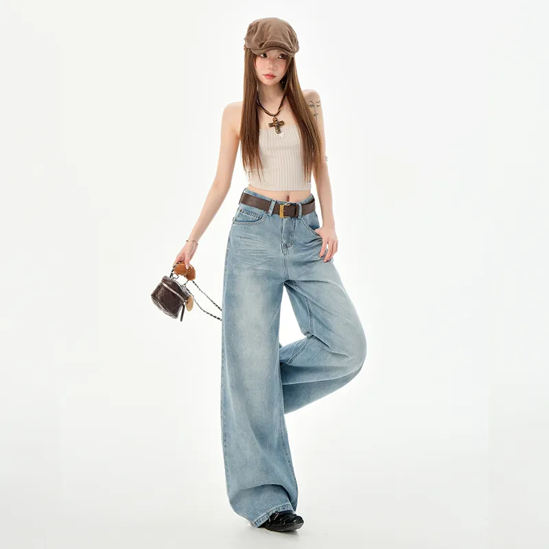 Ordifen Jeans Women's Light Blue-2