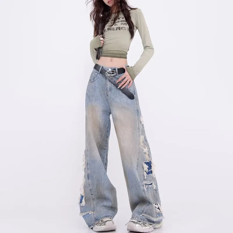 Ordifen Jeans Unisex Light Blue-2