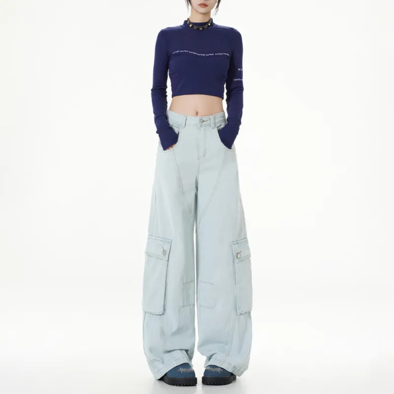 Ordifen Jeans Women's Light Blue-6