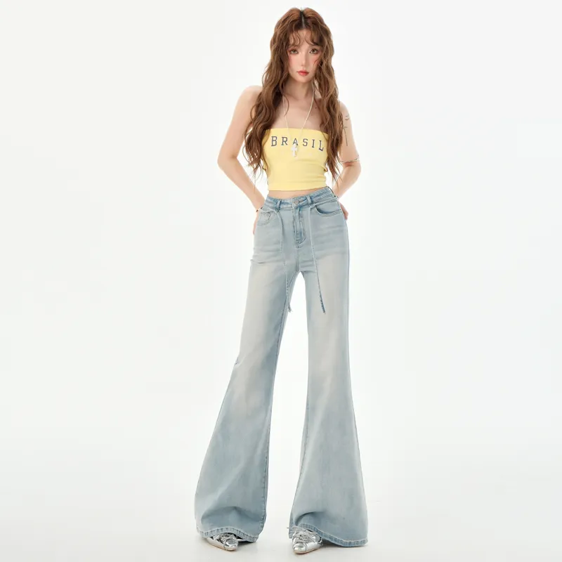 Ordifen Jeans Women's Washed Blue-2