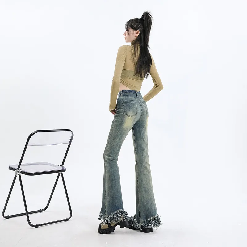 Ordifen YL Denim Bootcut Pants Women's-1