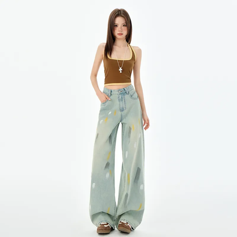 Ordifen Jeans Women's Elegant Green-5