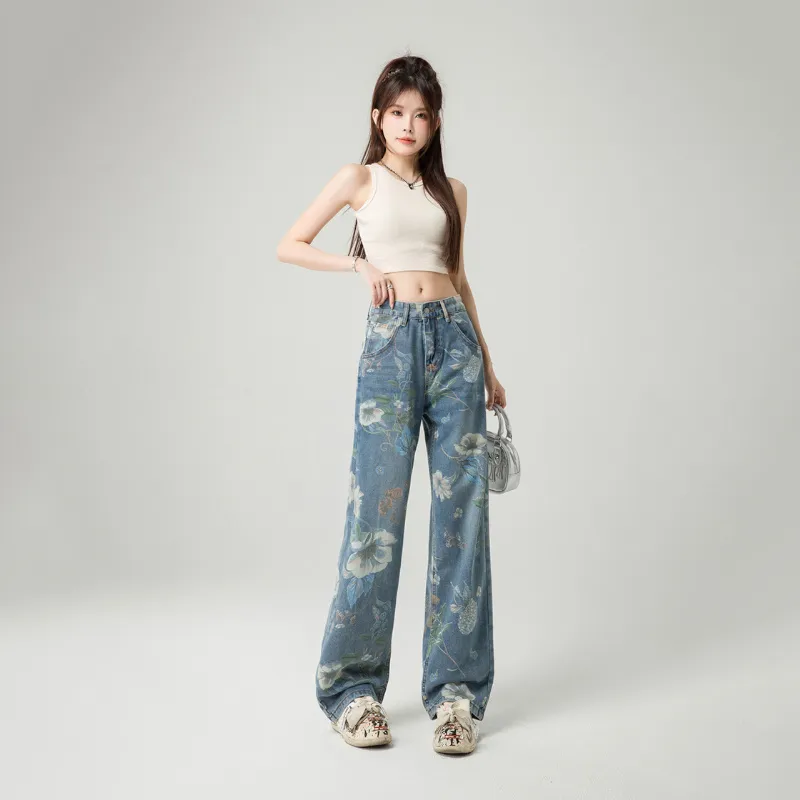 Ordifen Jeans Women's Blue-4