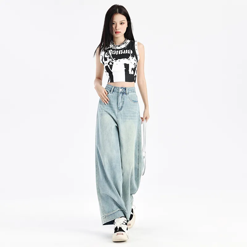 Ordifen Jeans Women's Light Blue-2