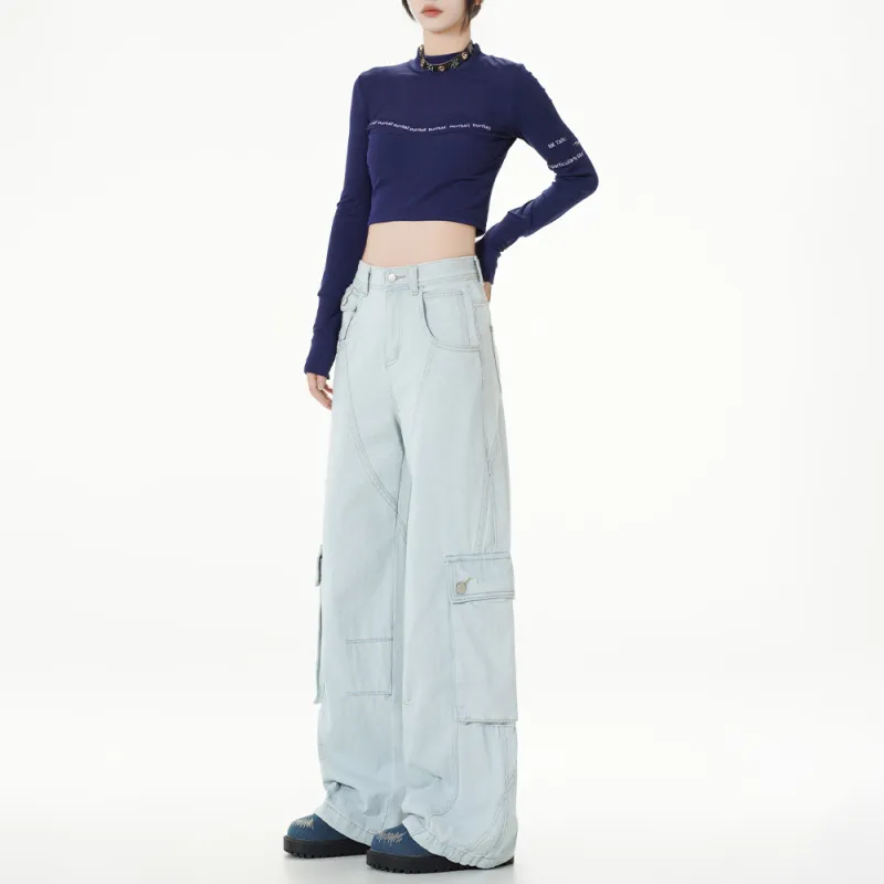 Ordifen Jeans Women's Light Blue-2