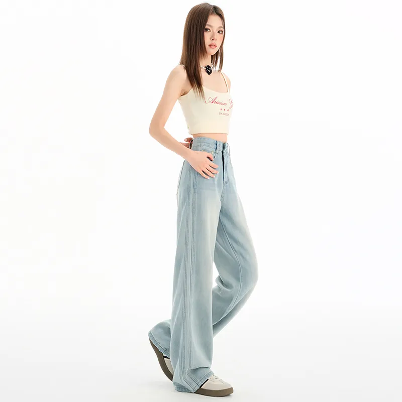 Ordifen Jeans Women's Light Blue-5