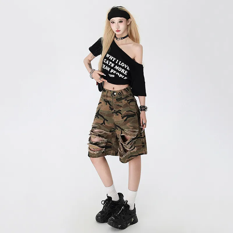Ordifen Denim Shorts Women's-14