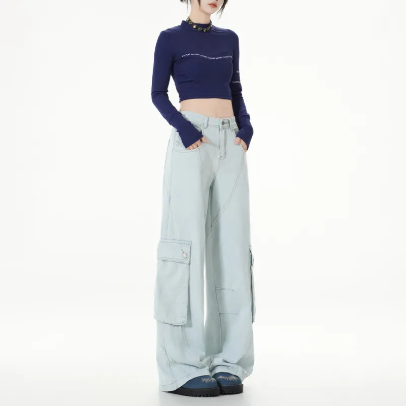 Ordifen Jeans Women's Light Blue-2