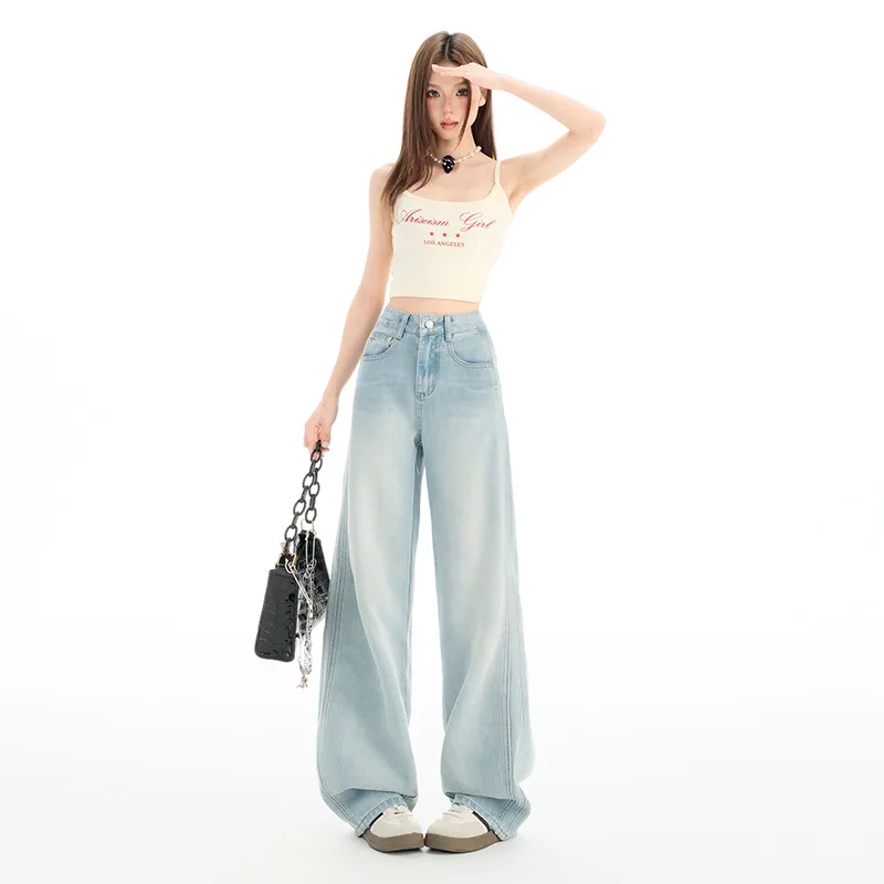 Ordifen Jeans Women's Light Blue-3