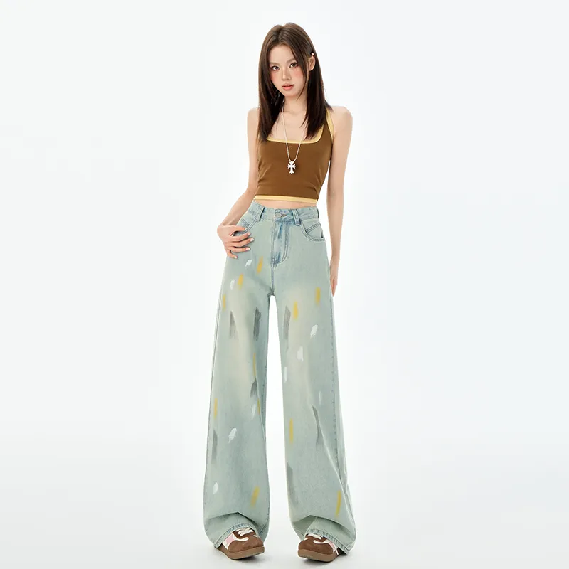 Ordifen Jeans Women's Elegant Green-3