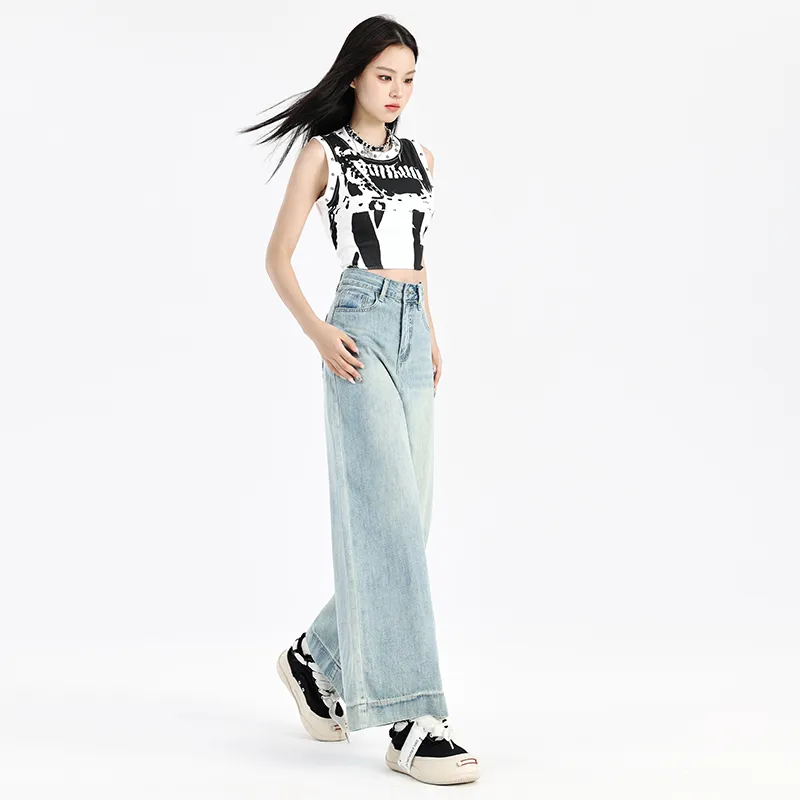 Ordifen Jeans Women's Light Blue-4