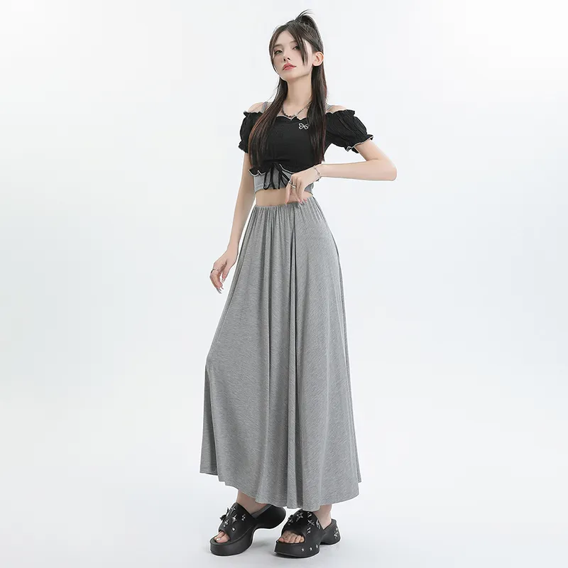 Ordifen Casual Long Skirt Women's-7