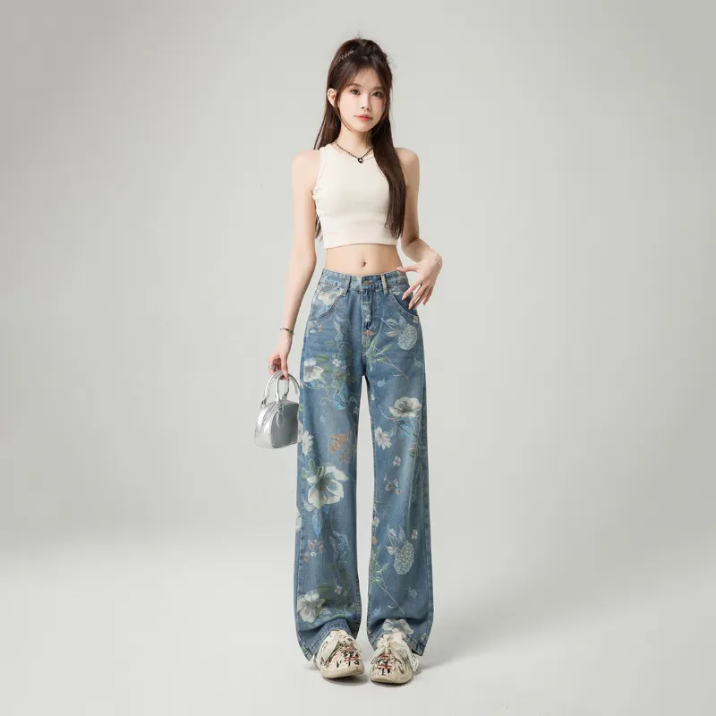 Ordifen Jeans Women's Blue-3