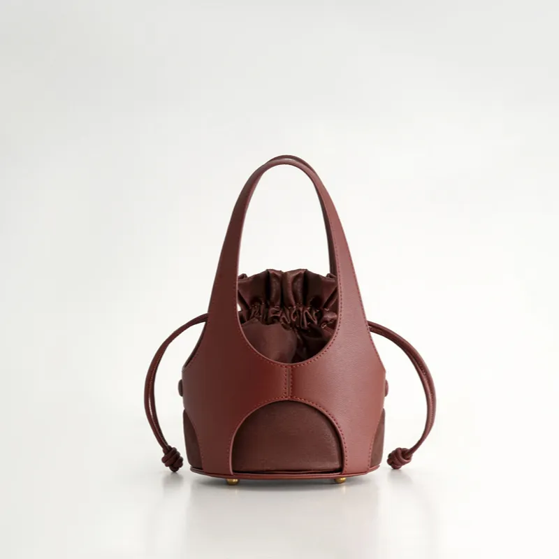 Liang Jin Ji Mulberry Silk Handbag Women's Red/Purple-1