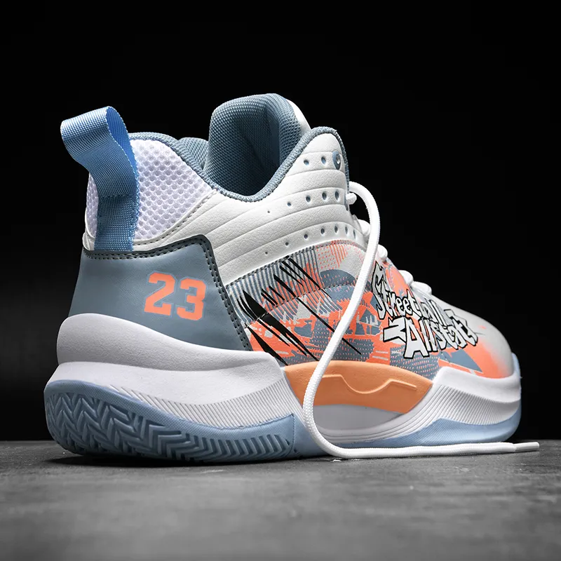 MUSHILANDI Shock Absorbers With Slip Resistant And Abrasion Resistant Properties Mid Top Basketball Shoes Unisex-13