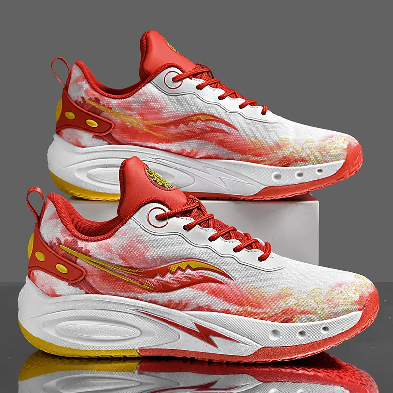 MUSHILANDI Cushioning Height Increase Low Top Basketball Shoes Unisex-3