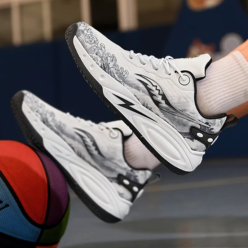 MUSHILANDI Cushioning Height Increase Low Top Basketball Shoes Unisex-12