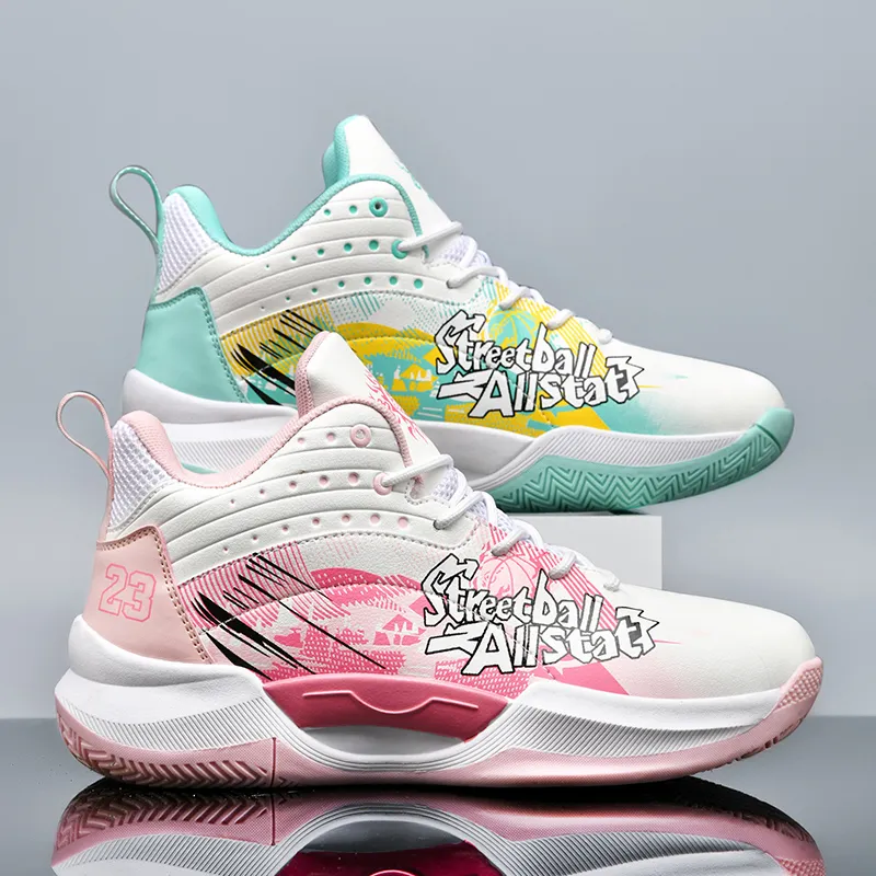 MUSHILANDI Shock Absorbers With Slip Resistant And Abrasion Resistant Properties Mid Top Basketball Shoes Unisex-22