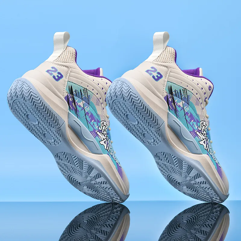MUSHILANDI Shock Absorbers With Slip Resistant And Abrasion Resistant Properties Mid Top Basketball Shoes Unisex-18