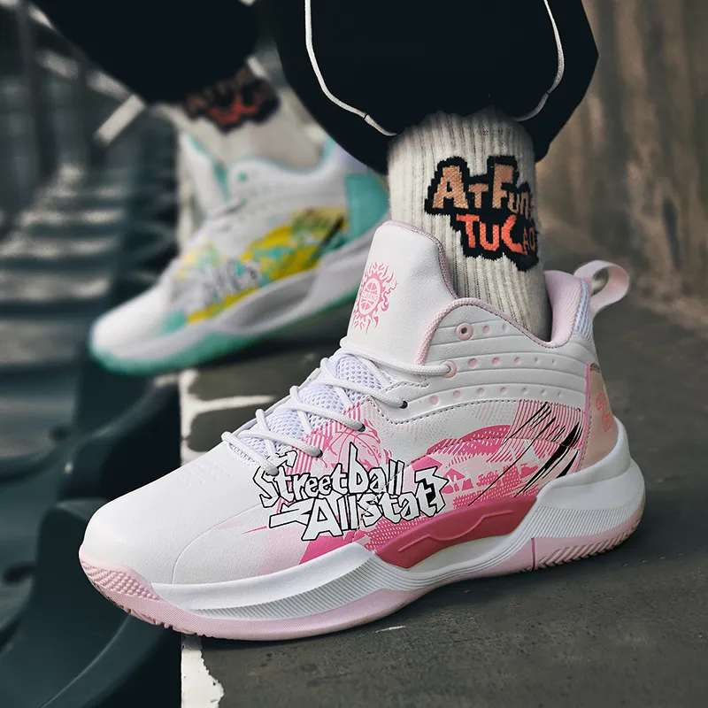 MUSHILANDI Shock Absorbers With Slip Resistant And Abrasion Resistant Properties Mid Top Basketball Shoes Unisex-25