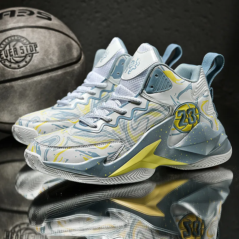 MUSHILANDI Cushioning Height Increase With Rebound Mid Top Basketball Shoes Unisex-5