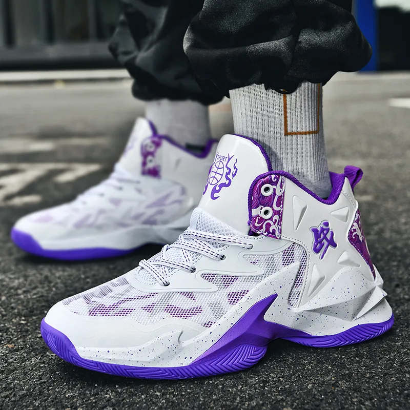 MUSHILANDI Cushioning Slip Resistant Height Increasing Rebound Mid Top Basketball Shoes Unisex-6