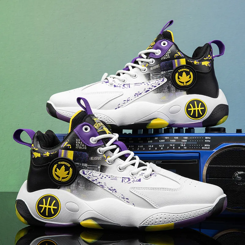 MUSHILANDI Cushioning, Slip Resistant, Abrasion Resistant, Rebound Mid Top Basketball Shoes Unisex-2