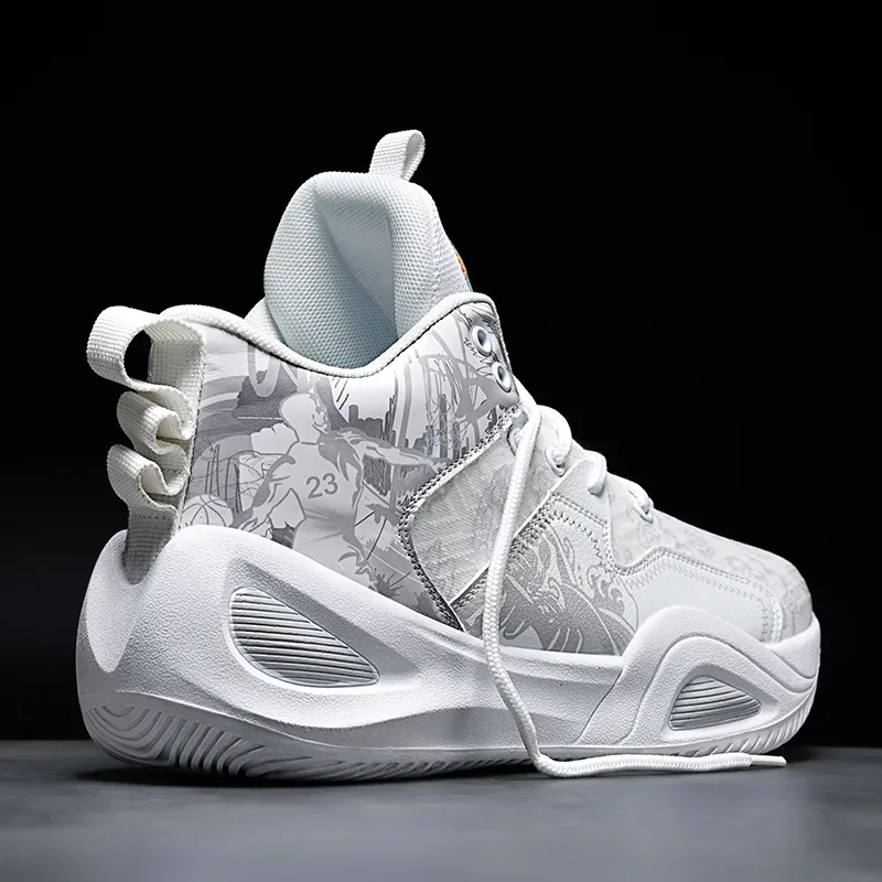 MUSHILANDI Cushioning Coverage Height Increase Basketball Shoes Men's-25