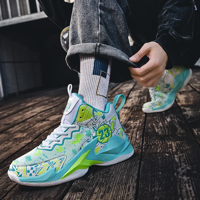 MUSHILANDI Cushioning Height Increase With Rebound Mid Top Basketball Shoes Unisex-26