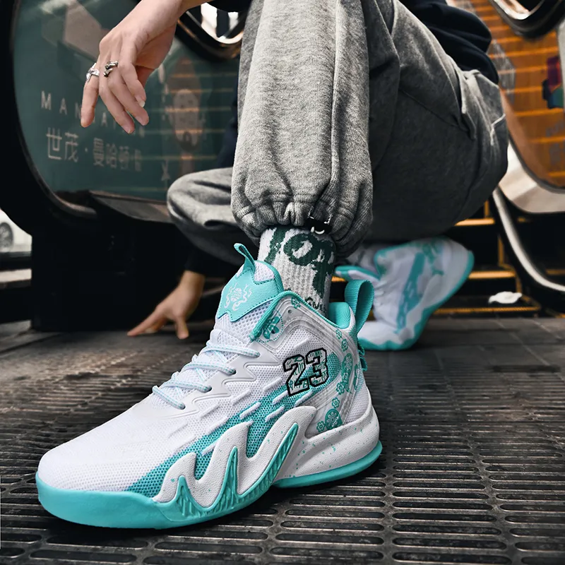 MUSHILANDI Slip Resistant Breathable Height Increasing Rebound Mid Top Basketball Shoes Unisex-27