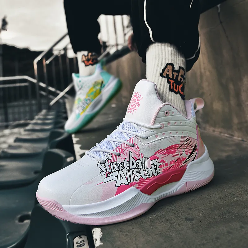 MUSHILANDI Shock Absorbers With Slip Resistant And Abrasion Resistant Properties Mid Top Basketball Shoes Unisex-27