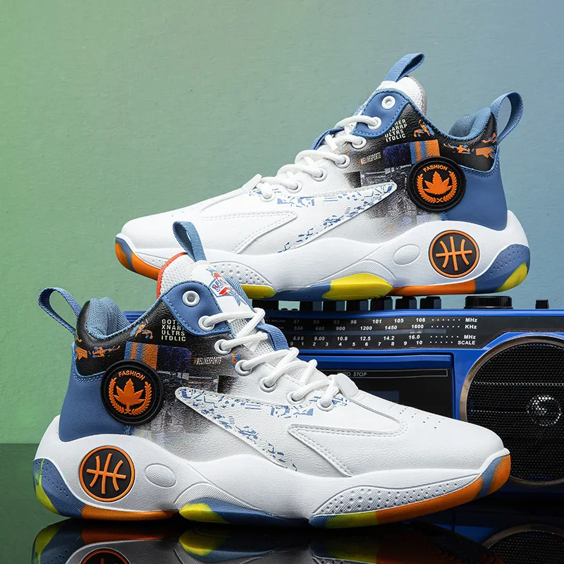 MUSHILANDI Cushioning, Slip Resistant, Abrasion Resistant, Rebound Mid Top Basketball Shoes Unisex-9