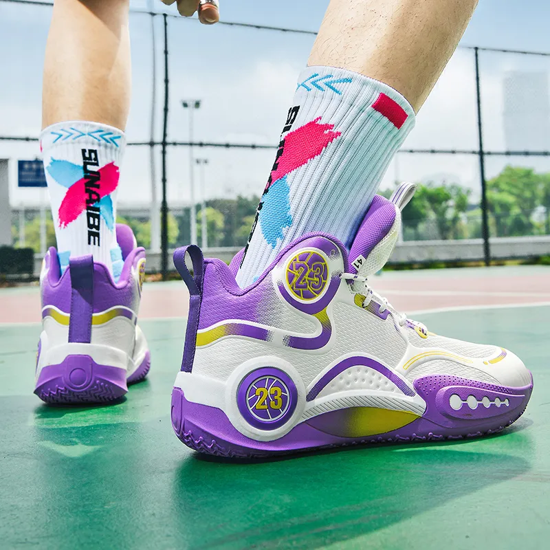 MUSHILANDI Abrasion Resistant Mid Top Basketball Shoes Unisex-22