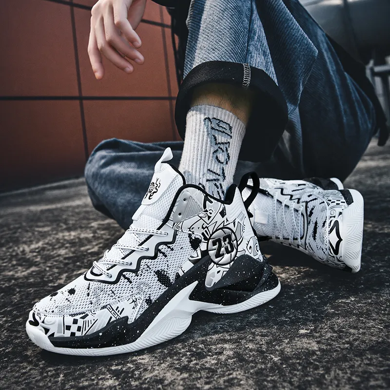 MUSHILANDI Cushioning Height Increase With Rebound Mid Top Basketball Shoes Unisex-11