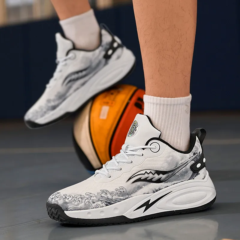 MUSHILANDI Cushioning Height Increase Low Top Basketball Shoes Unisex-13