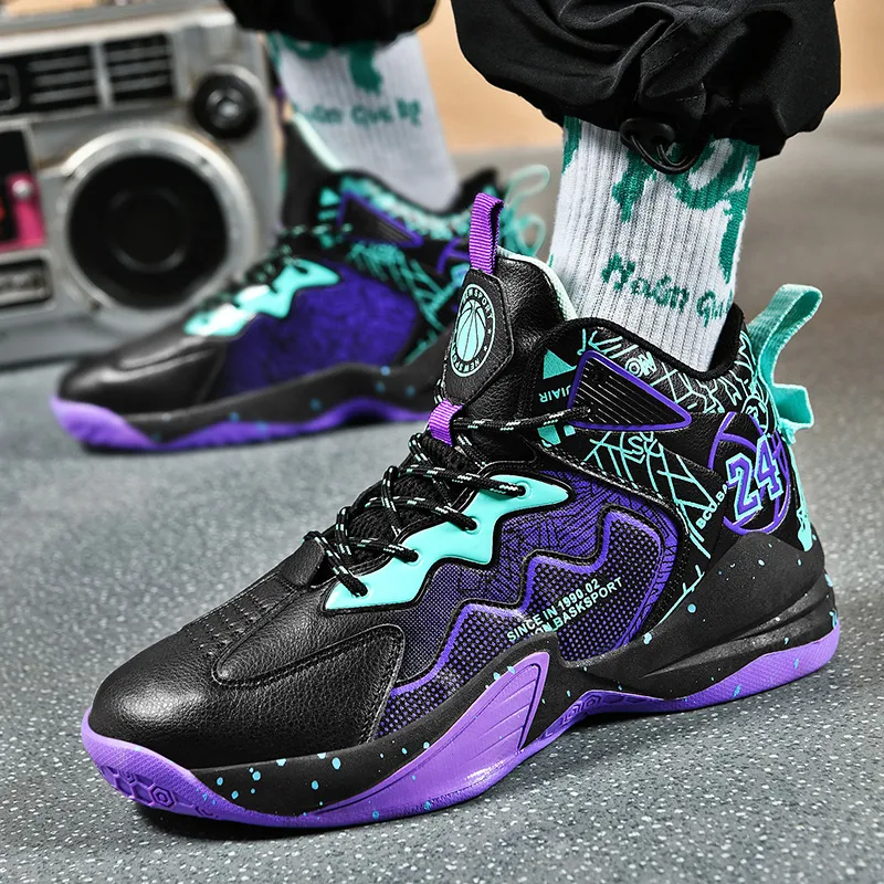 MUSHILANDI Cushioning, Slip Resistant, Abrasion Resistant, Height Increasing Mid Top Basketball Shoes Unisex-30