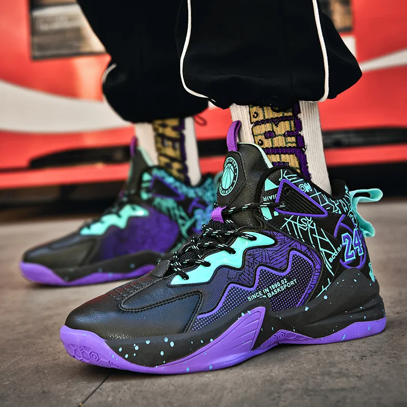 MUSHILANDI Cushioning, Slip Resistant, Abrasion Resistant, Height Increasing Mid Top Basketball Shoes Unisex-26