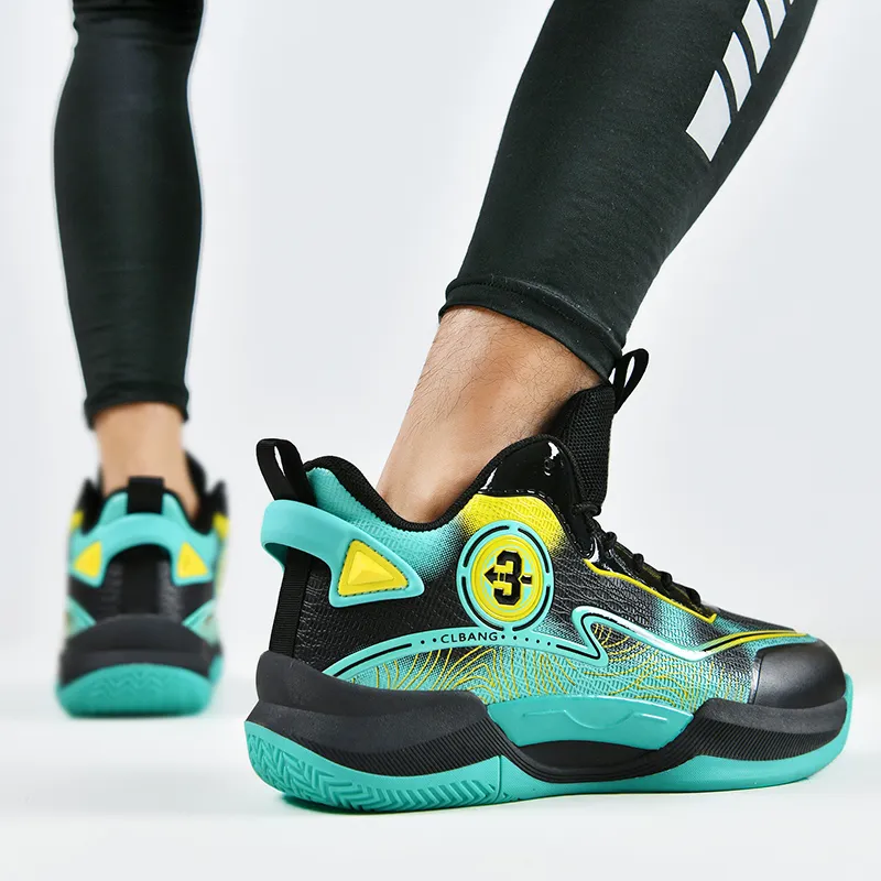 MUSHILANDI Cushioning, Slip Resistant, Abrasion Resistant, Rebound Mid Top Basketball Shoes Unisex-23
