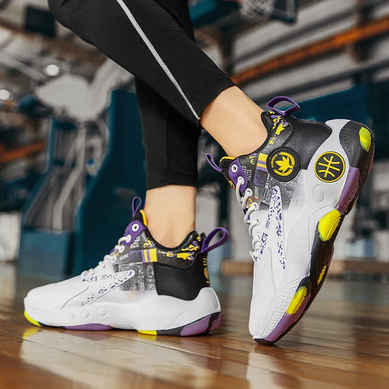 MUSHILANDI Cushioning, Slip Resistant, Abrasion Resistant, Rebound Mid Top Basketball Shoes Unisex-4