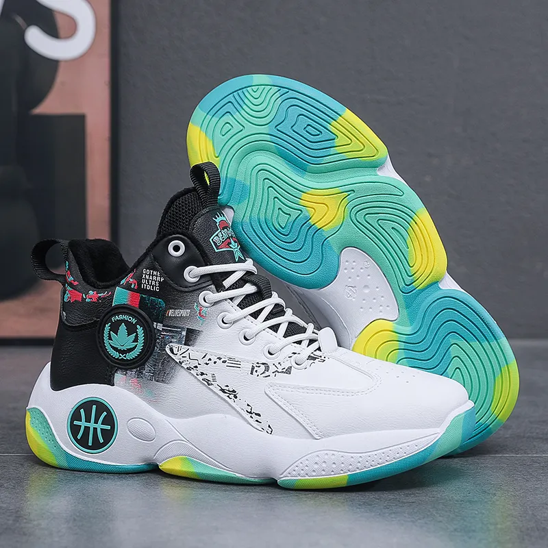 MUSHILANDI Cushioning, Slip Resistant, Abrasion Resistant, Rebound Mid Top Basketball Shoes Unisex-22
