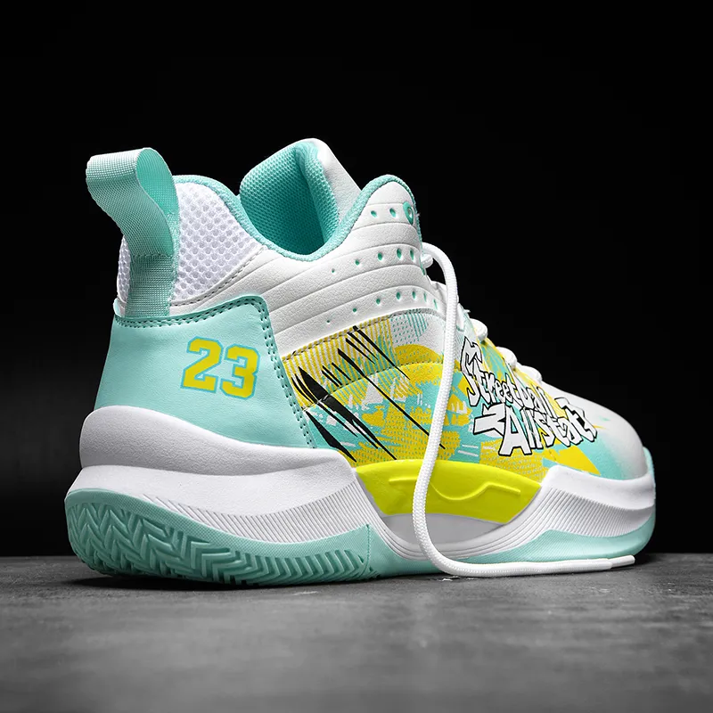 MUSHILANDI Shock Absorbers With Slip Resistant And Abrasion Resistant Properties Mid Top Basketball Shoes Unisex-7