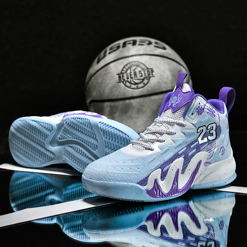 MUSHILANDI Slip Resistant Breathable Height Increasing Rebound Mid Top Basketball Shoes Unisex-5