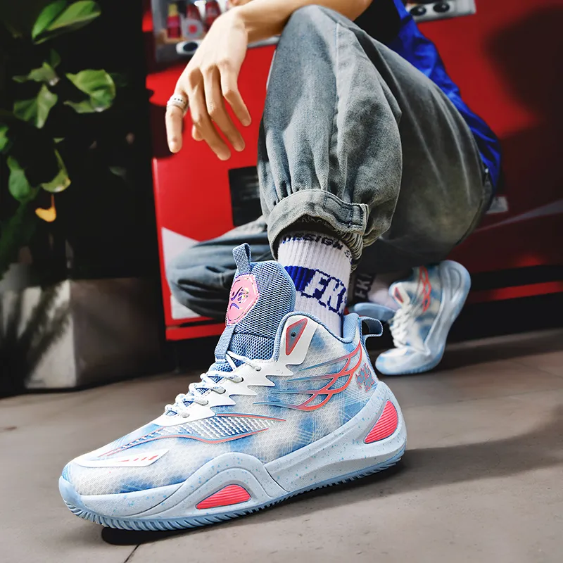 MUSHILANDI Cushioning, Slip Resistant, Abrasion Resistant, Rebound Mid Top Basketball Shoes Unisex-15