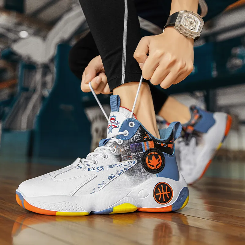 MUSHILANDI Cushioning, Slip Resistant, Abrasion Resistant, Rebound Mid Top Basketball Shoes Unisex-11
