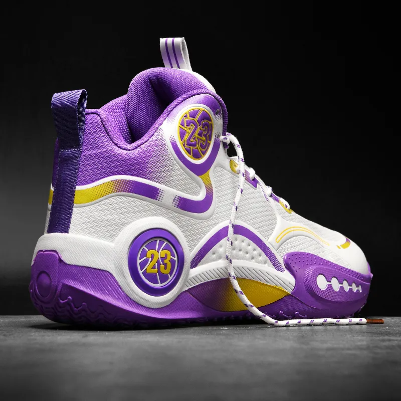 MUSHILANDI Abrasion Resistant Mid Top Basketball Shoes Unisex-25