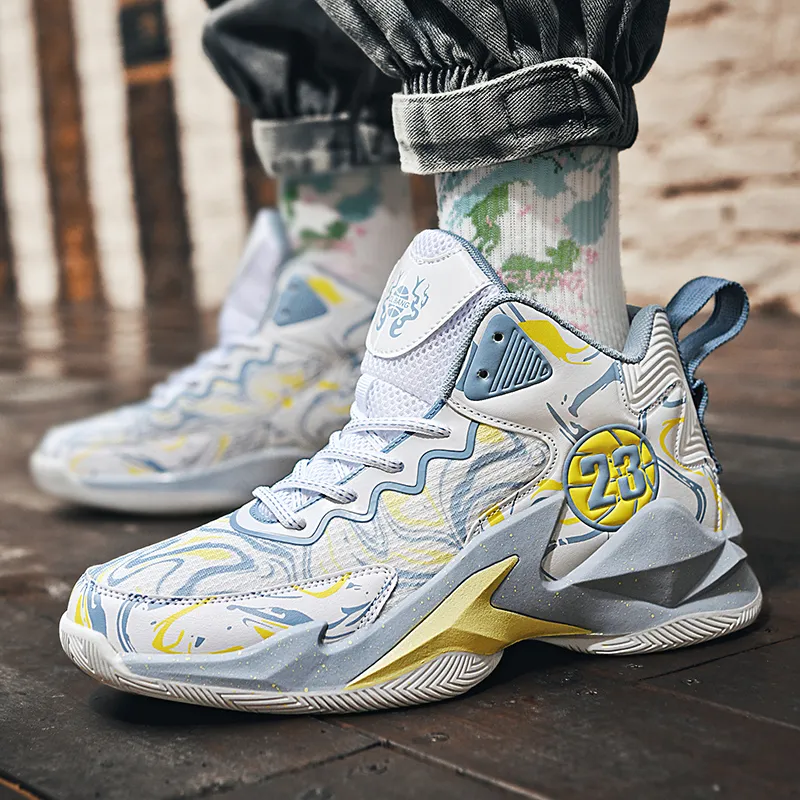 MUSHILANDI Cushioning Height Increase With Rebound Mid Top Basketball Shoes Unisex-3