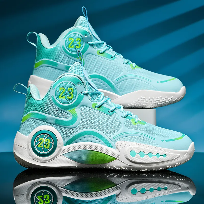 MUSHILANDI Abrasion Resistant Mid Top Basketball Shoes Unisex-4