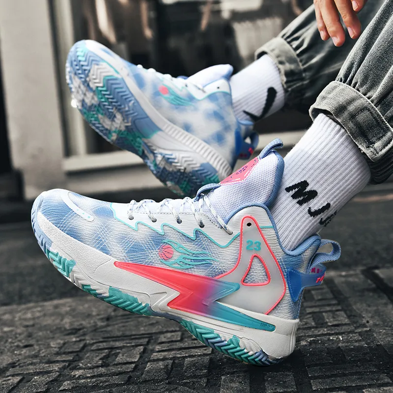 MUSHILANDI Cushioning, Breathable, And Resilient Design Basketball Shoes Unisex White Pink-22