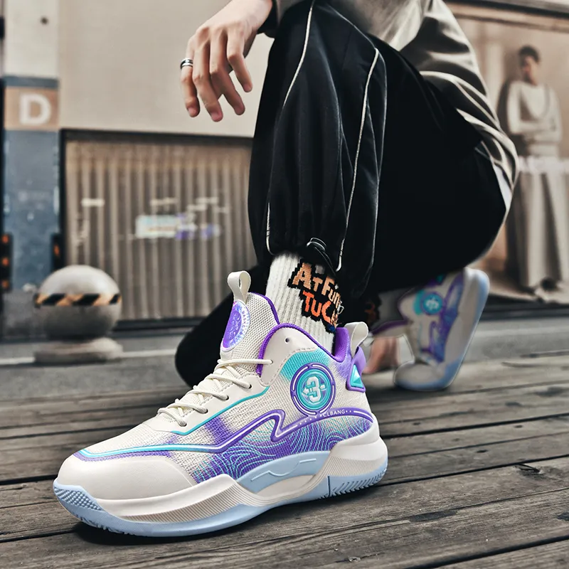 MUSHILANDI Cushioning, Slip Resistant, Abrasion Resistant, Rebound Mid Top Basketball Shoes Unisex-17