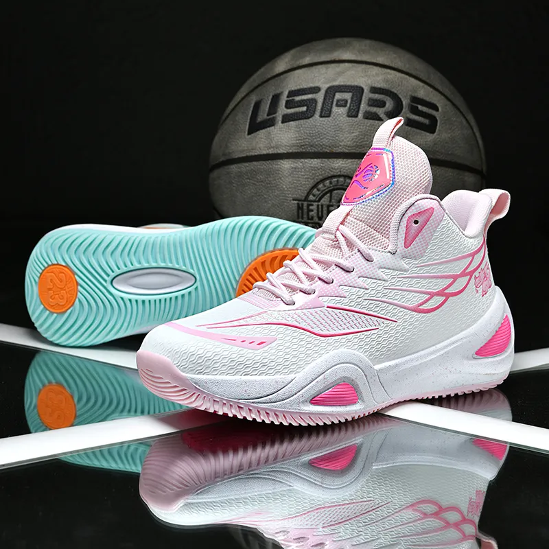 MUSHILANDI Cushioning, Slip Resistant, Abrasion Resistant, Rebound Mid Top Basketball Shoes Unisex-40